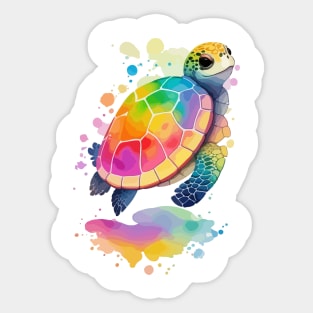 Turtle - Colorful Animals Sticker